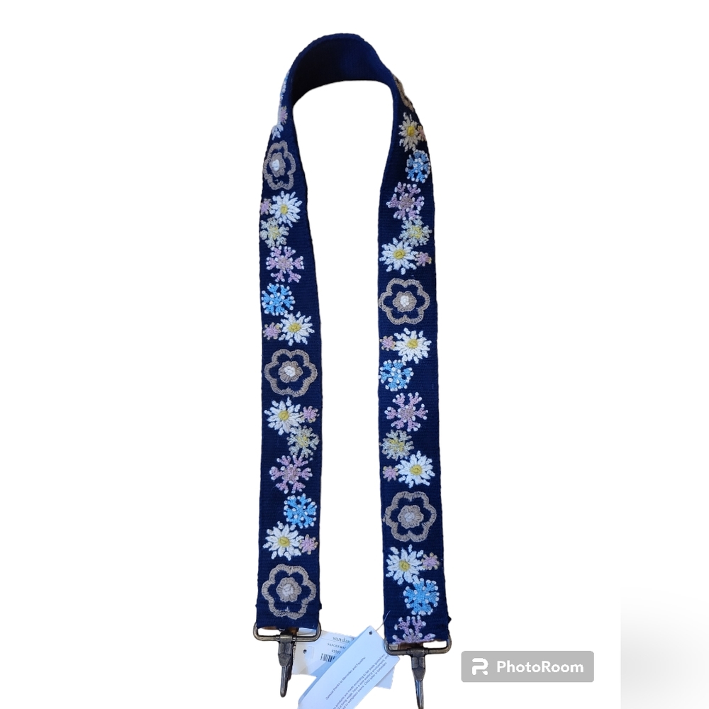 Floral Embroidered Strap